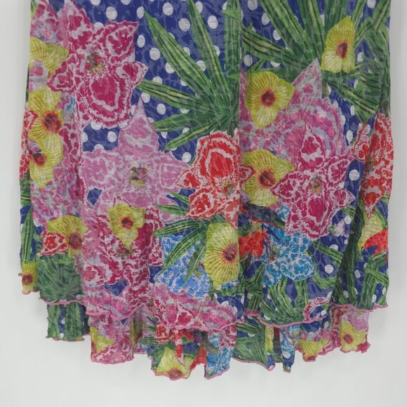 Carine Darcy Dress Summer Garden Floral Burnout Dress A-Line Burnout Polkadot - Picture 5 of 16